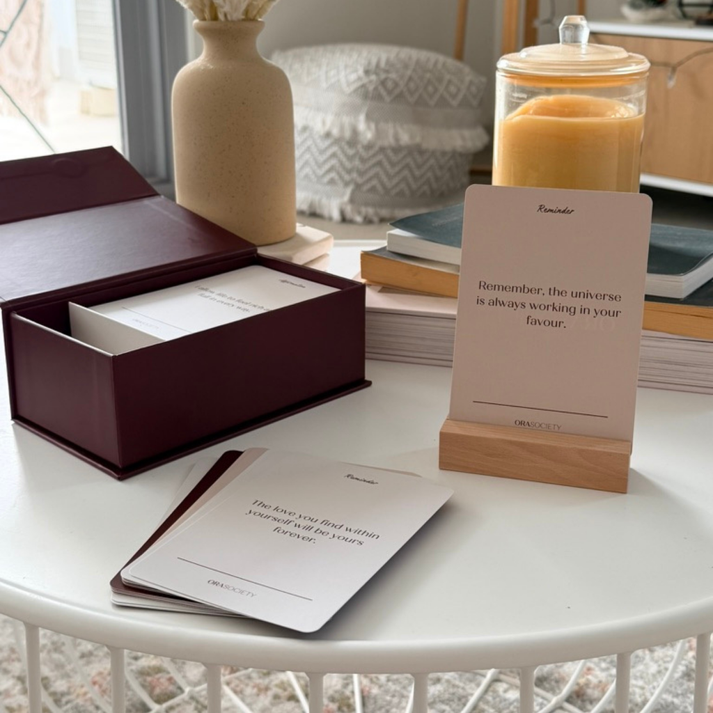ORA Affirmation & Mindset Cards (Includes Stand)