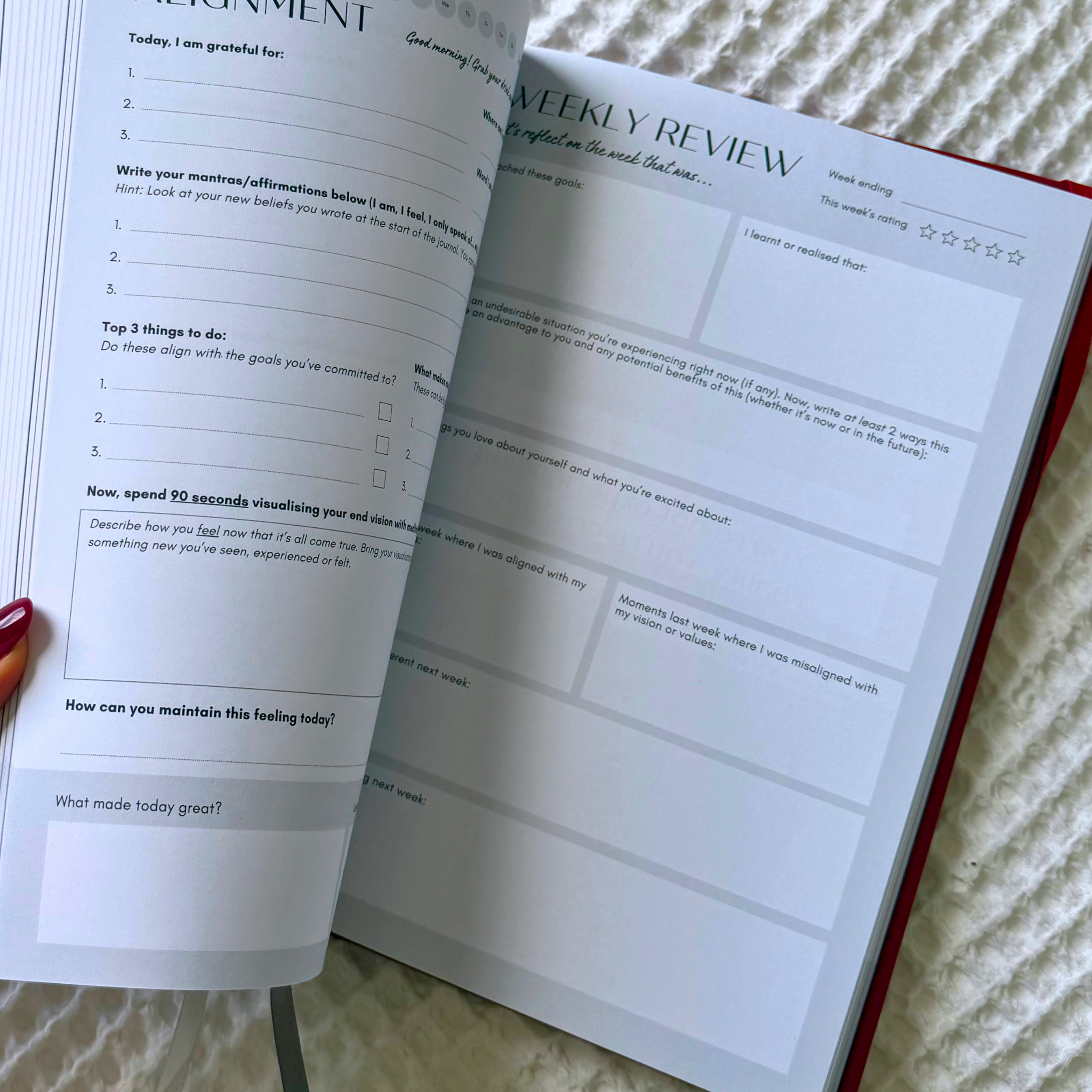 ORA Journal - The No-BS Manifestation & Self Concept Journal | ORA Society Australia | Buy Gratitude & Manifestation Journal | 6 month Guided Journal