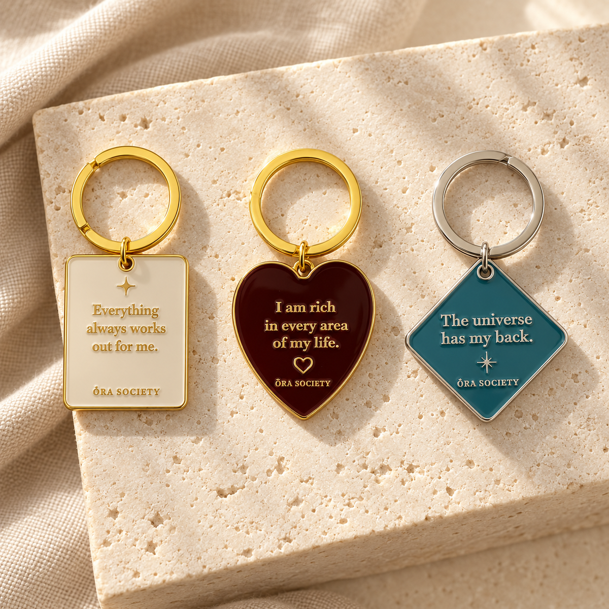 Affirmation Keyrings
